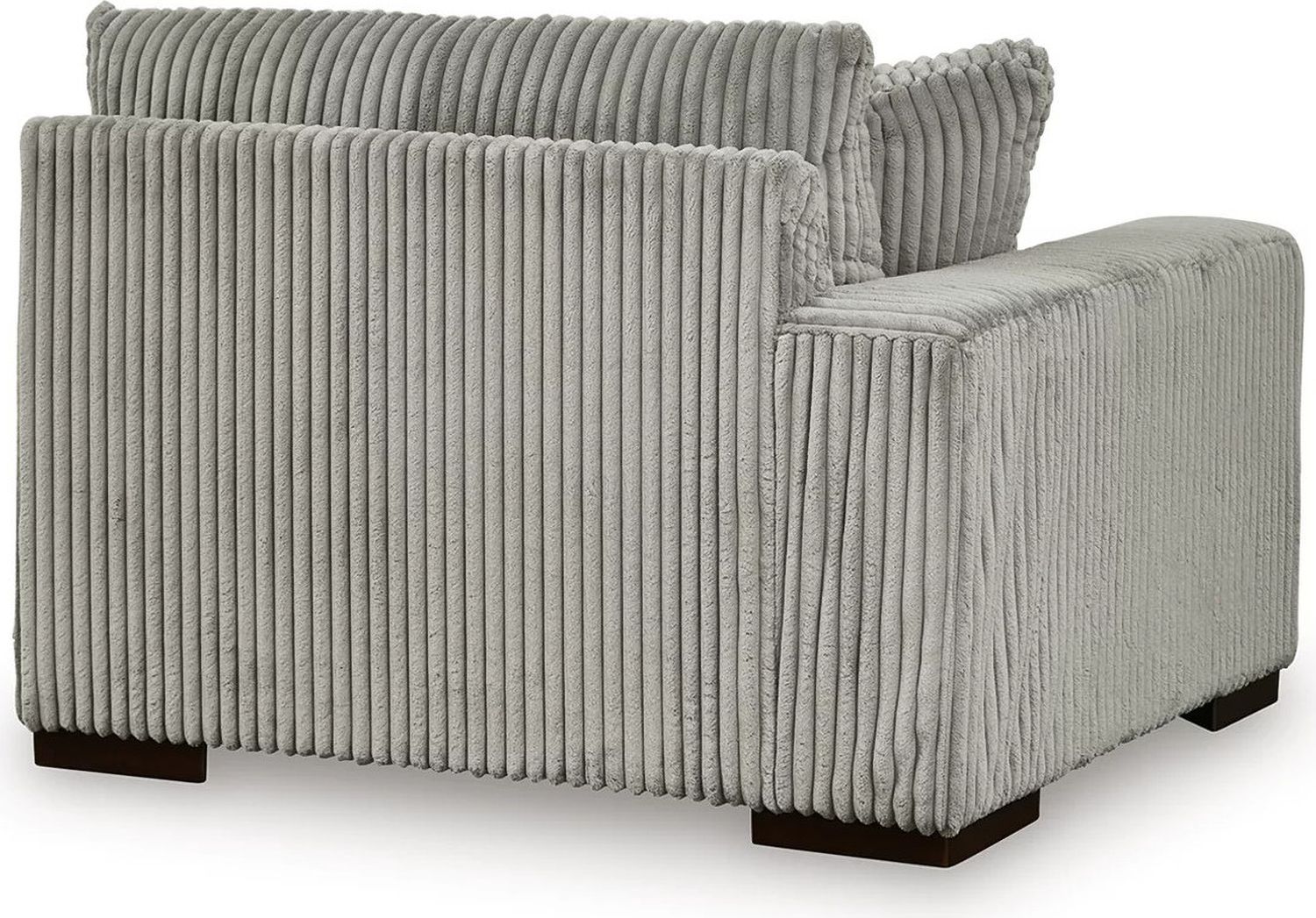Lindyn 4-Piece Sectional with Chaise and Oversized Accent Ottoman In Fog 21105U12