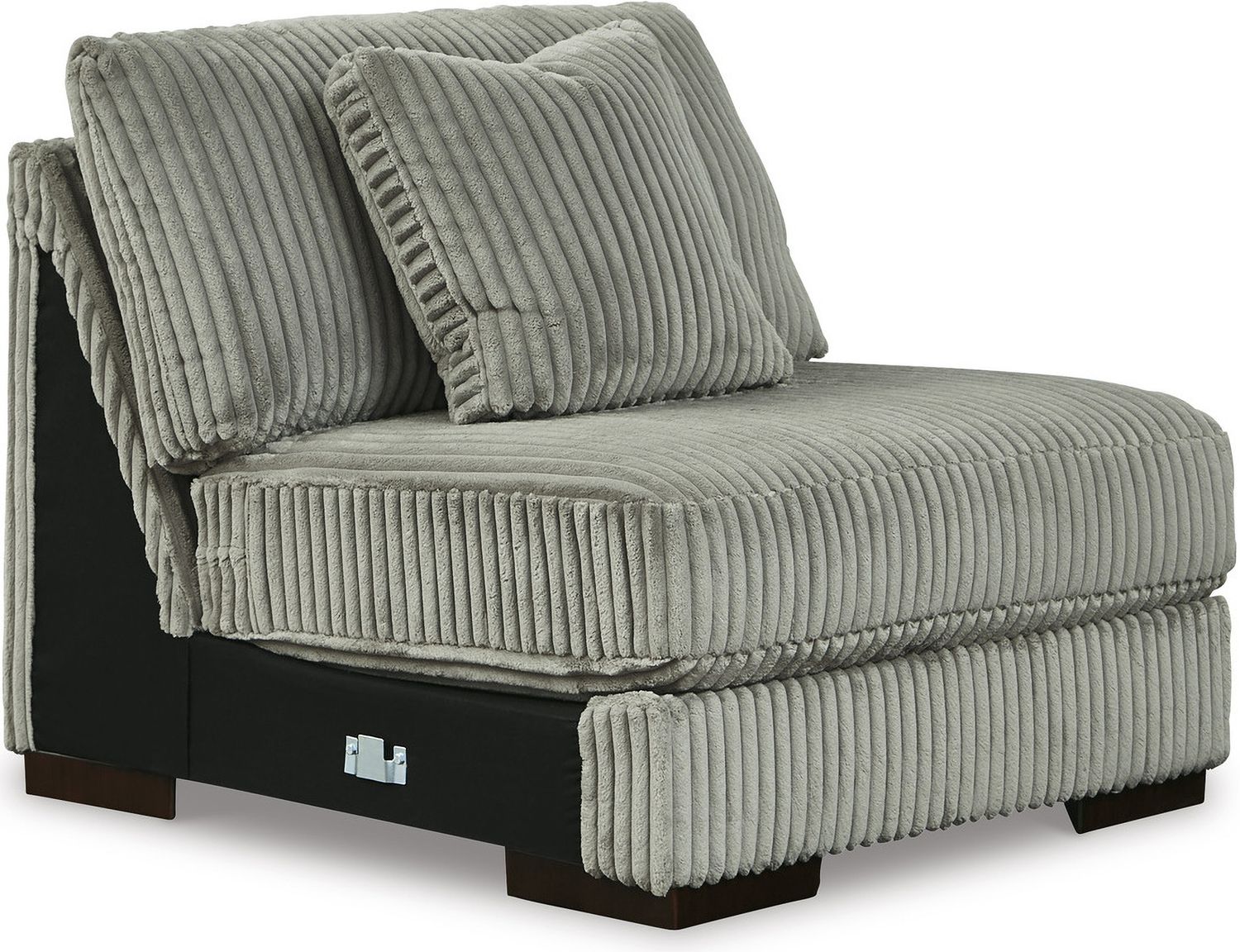 Lindyn 5-Piece Sectional and Ottoman In Fog 21105U2