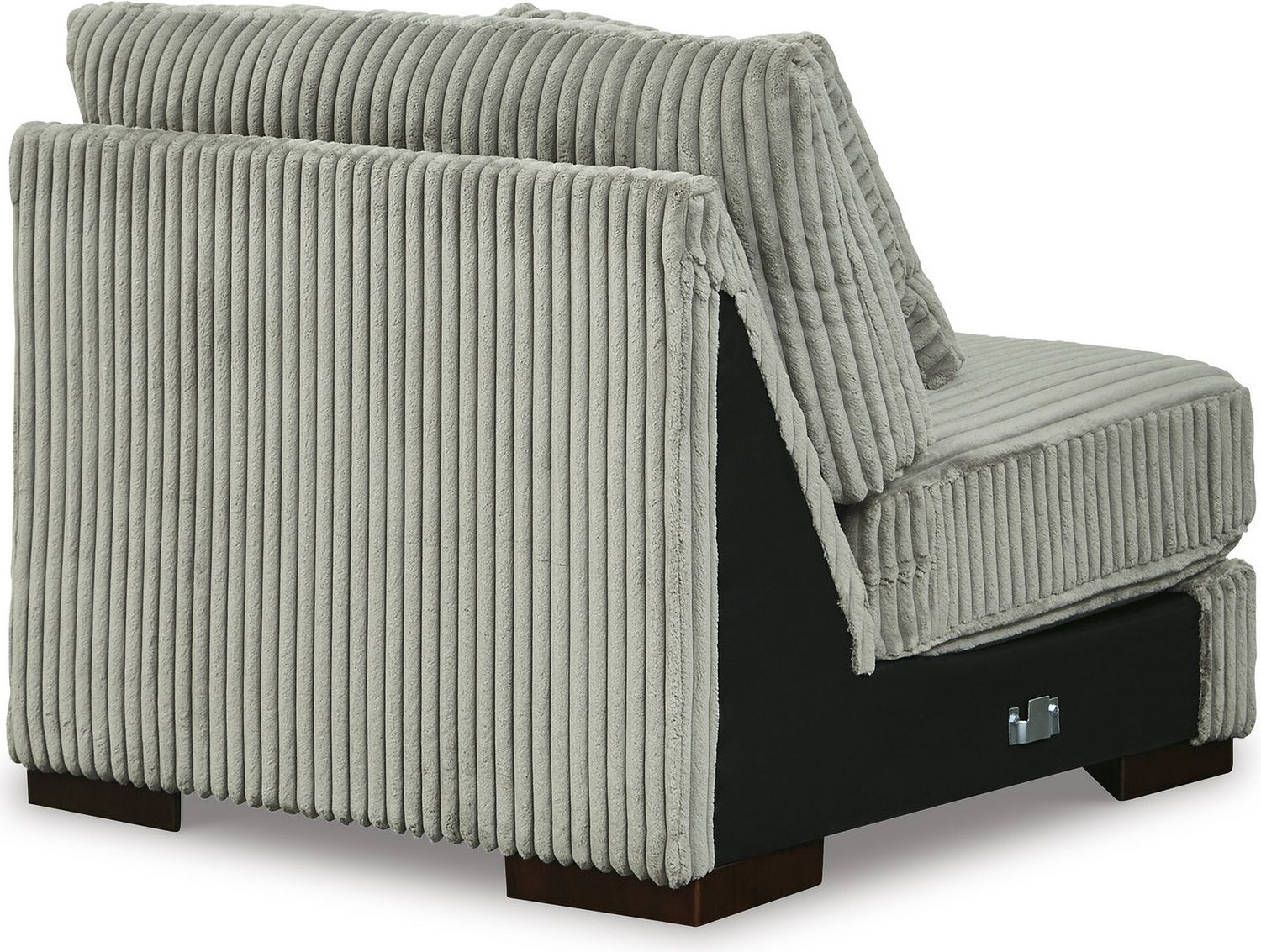 Lindyn 5-Piece Sectional and Ottoman In Fog 21105U2