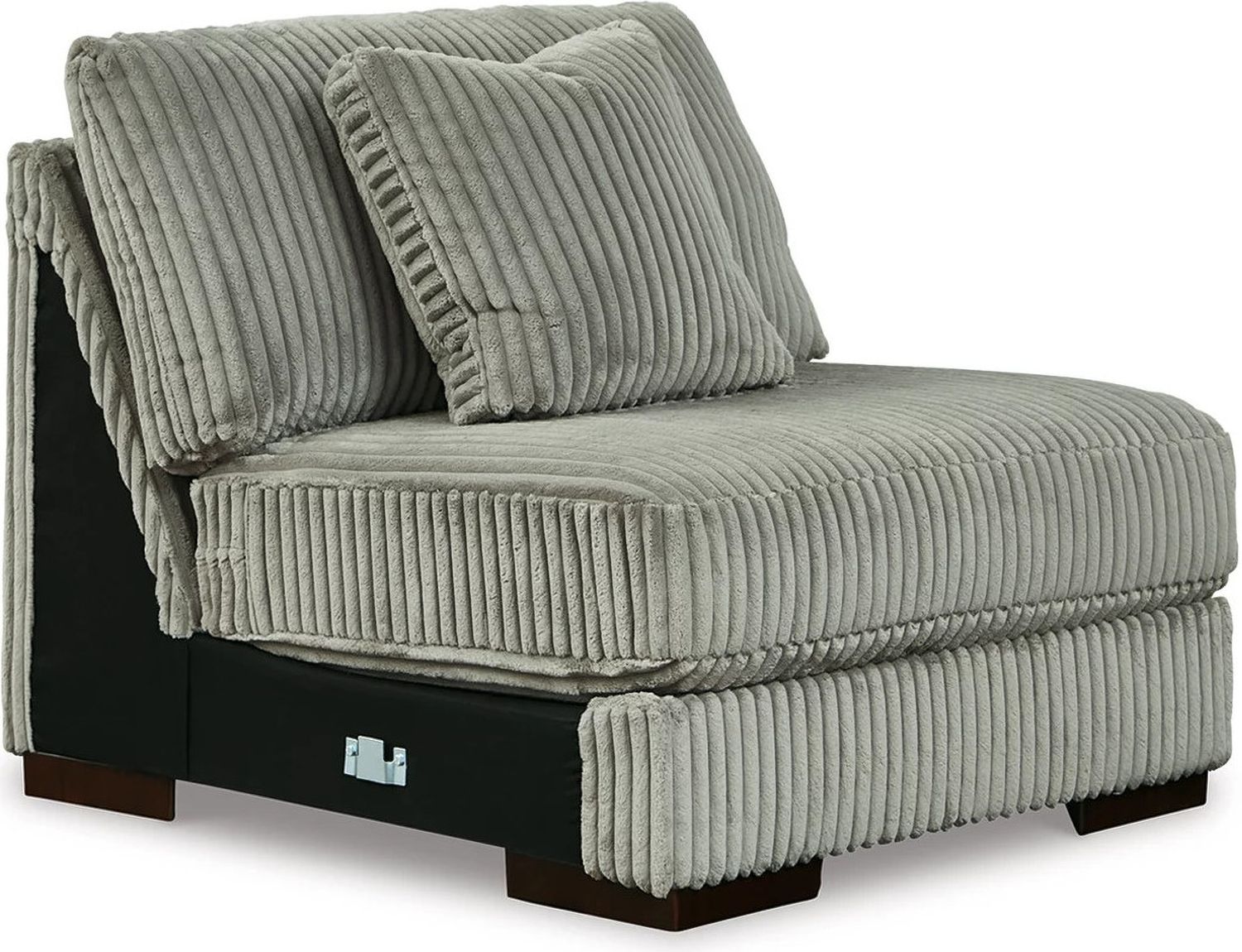 Lindyn 5-Piece Sectional and Ottoman In Fog 21105U2