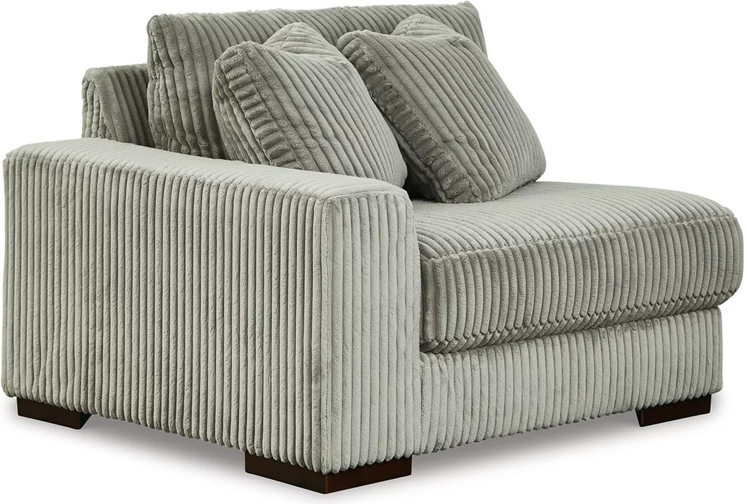 Lindyn 4-Piece Sectional and Ottoman In Fog 21105U7