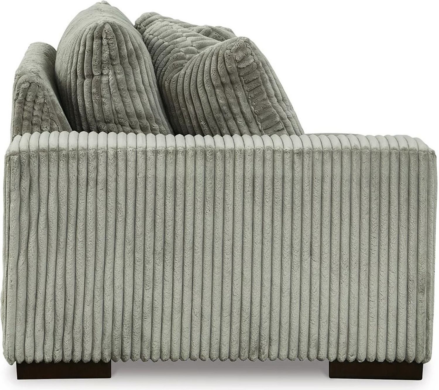Lindyn 4-Piece Sectional and Ottoman In Fog 21105U7