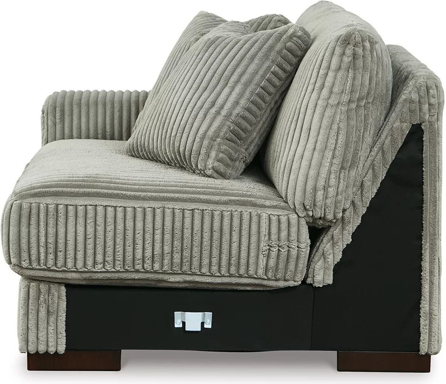 Lindyn 5-Piece RAF Sectional and Ottoman In Fog 21105U8