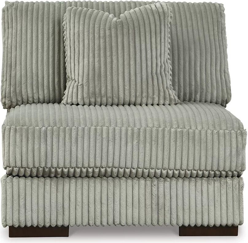 Lindyn 5-Piece LAF Sectional and Ottoman In Fog 21105U9