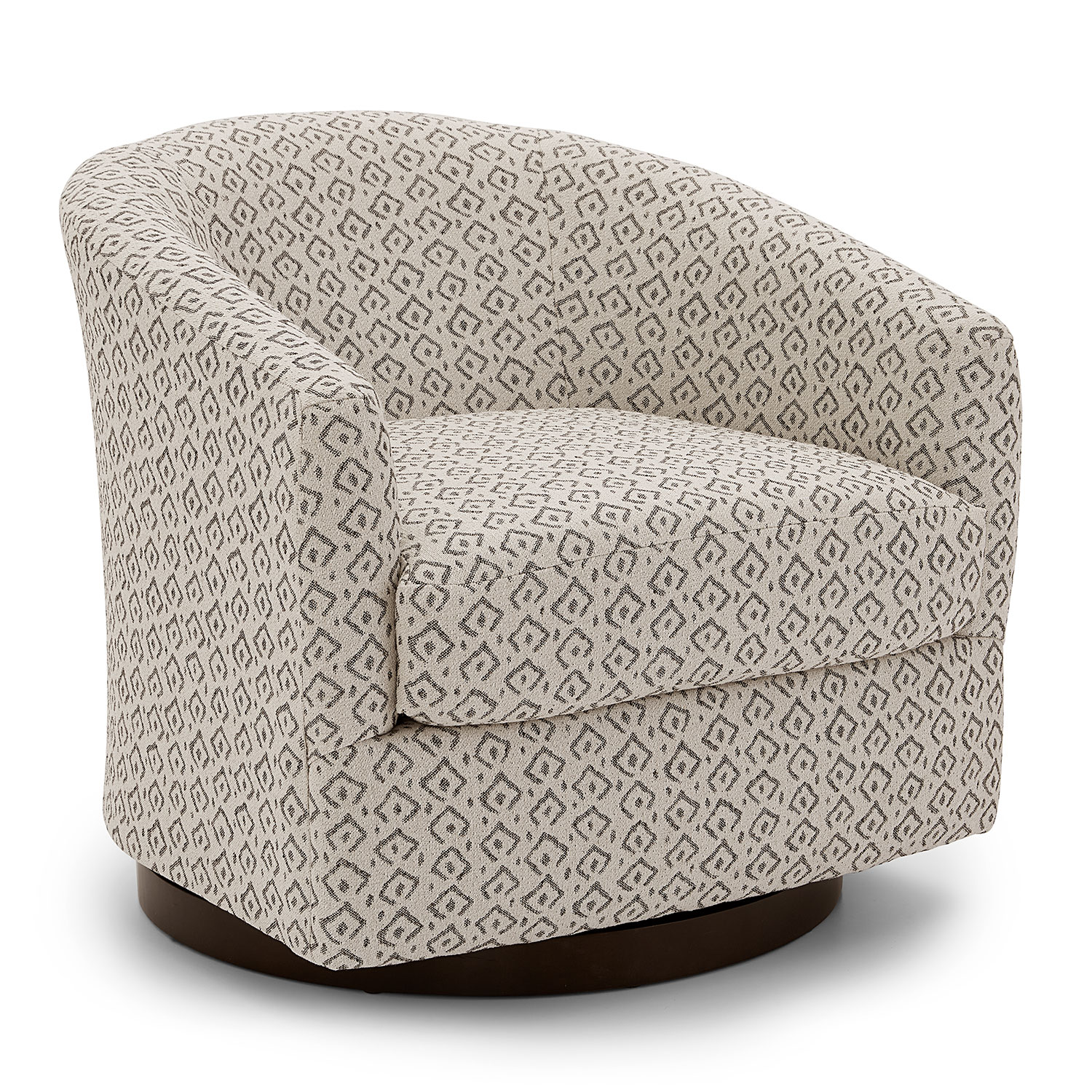 Ennely - Swivel Barrel Chair - Espresso - 2128E 2128E
