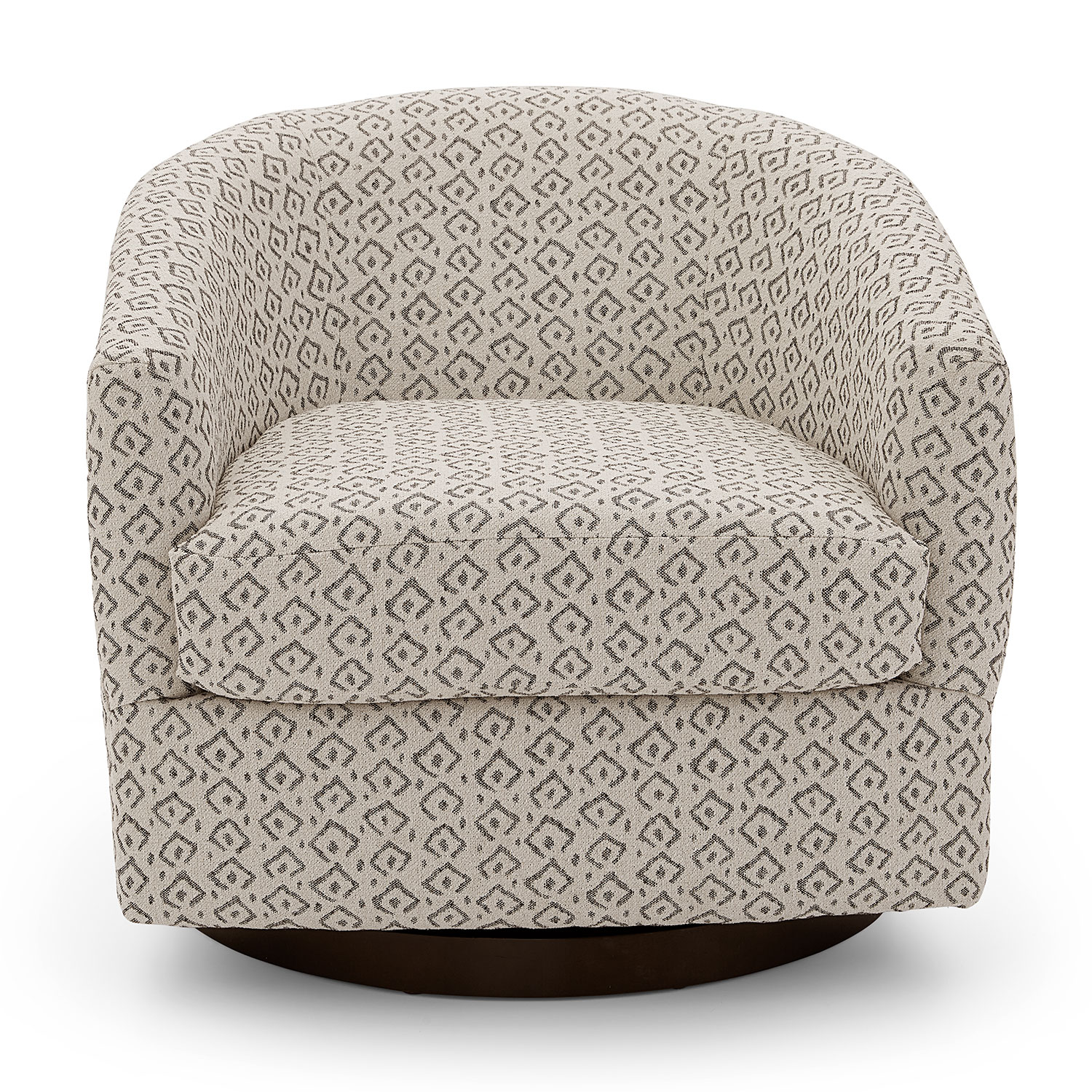 Ennely - Swivel Barrel Chair - Espresso - 2128E 2128E