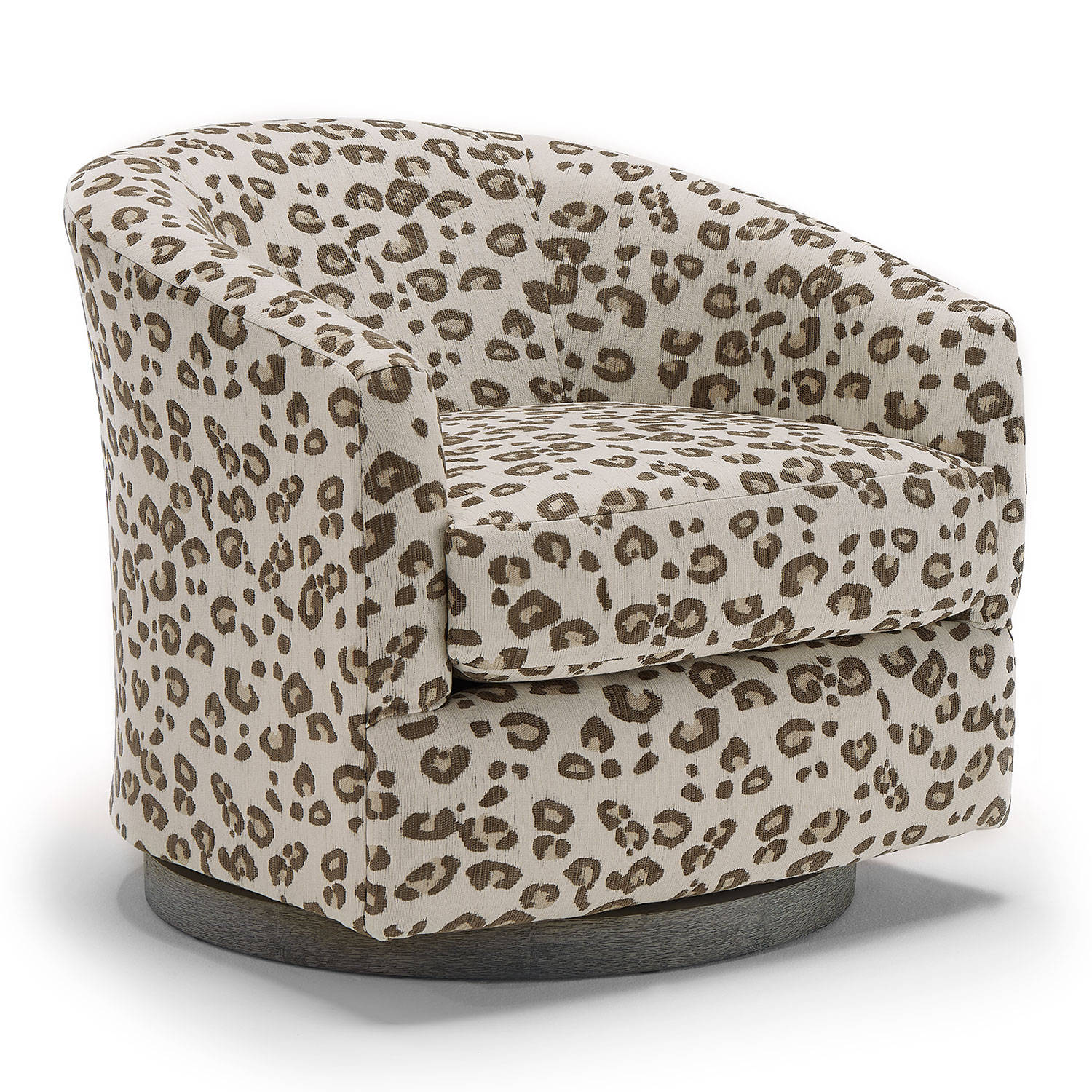 Ennely - Swivel Barrel Chair - Espresso - 2128E 2128E
