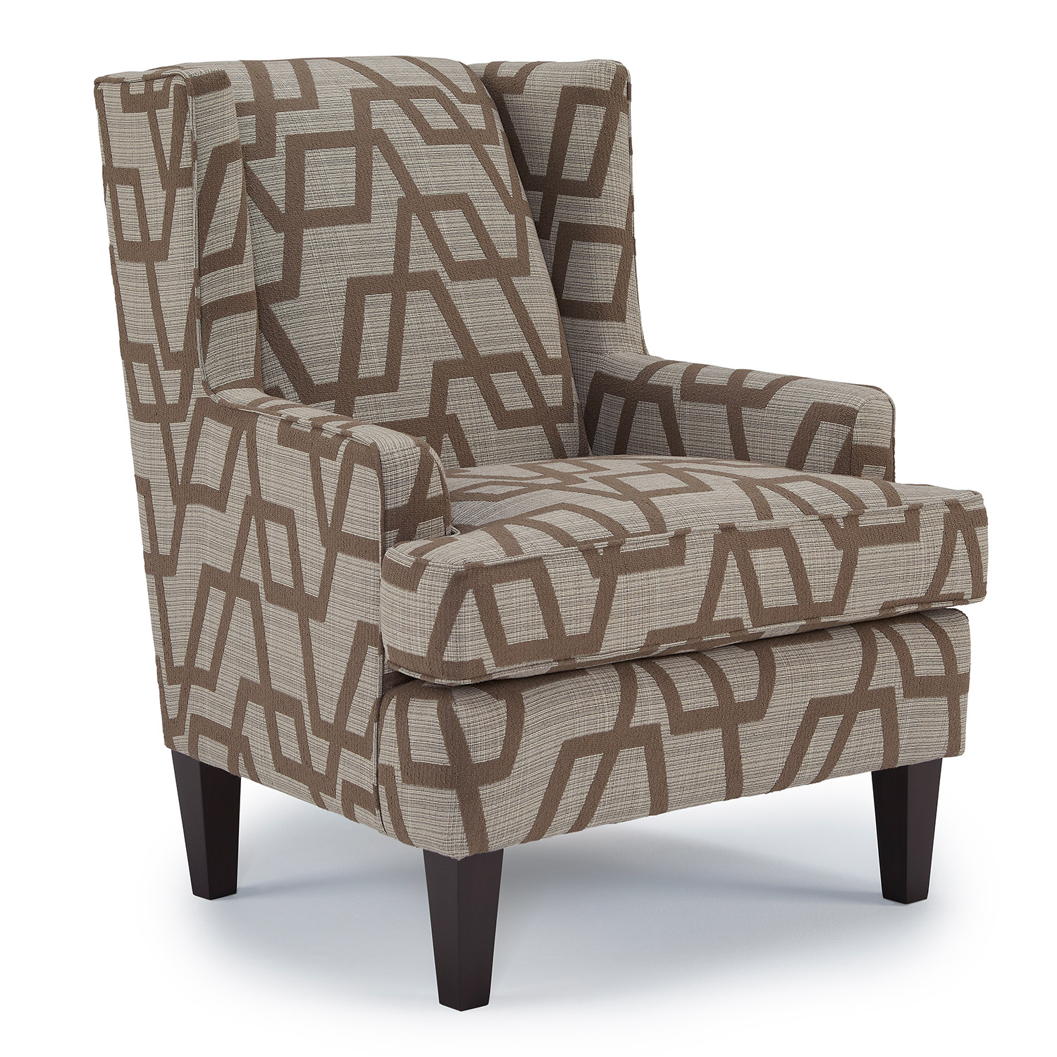 Sterling - Modern Wingback Chair - Dark Walnut - 2130DW 2130DW