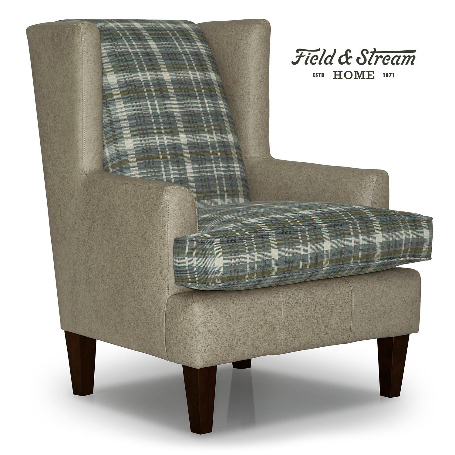 Sterling - Modern Wingback Chair - Dark Walnut - 2130DW 2130DW