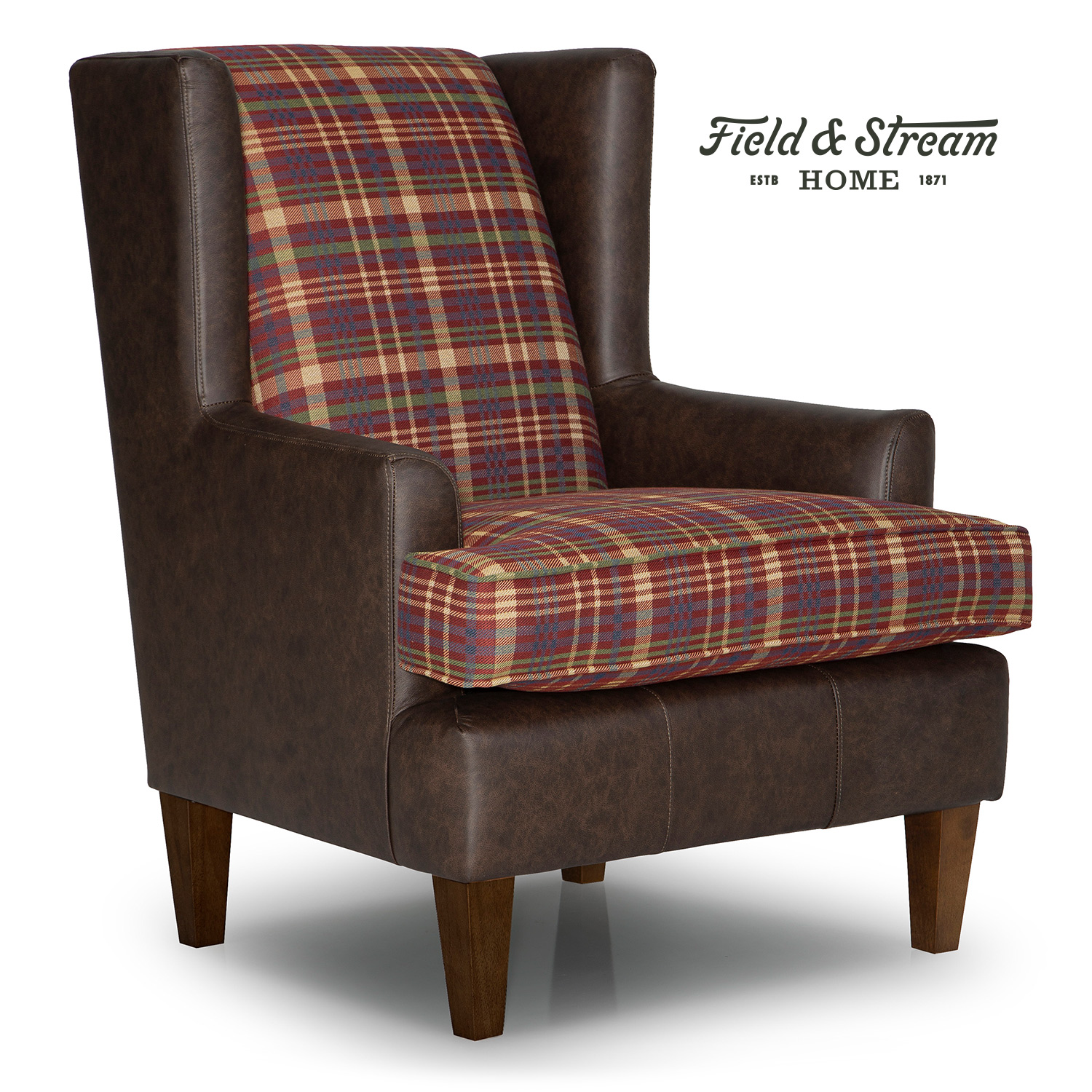 Sterling - Modern Wingback Chair - Dark Walnut - 2130DW 2130DW