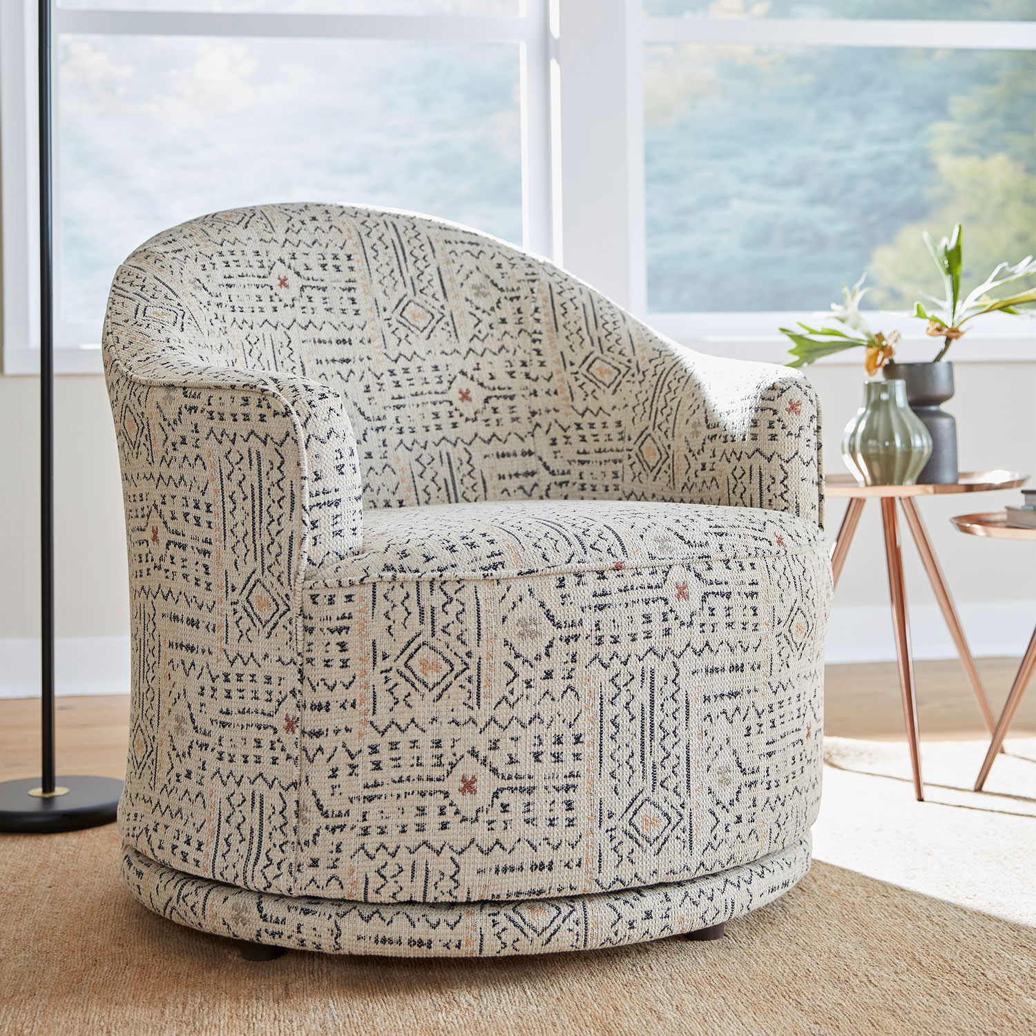 April - Swivel Barrel Chair - 2138 2138