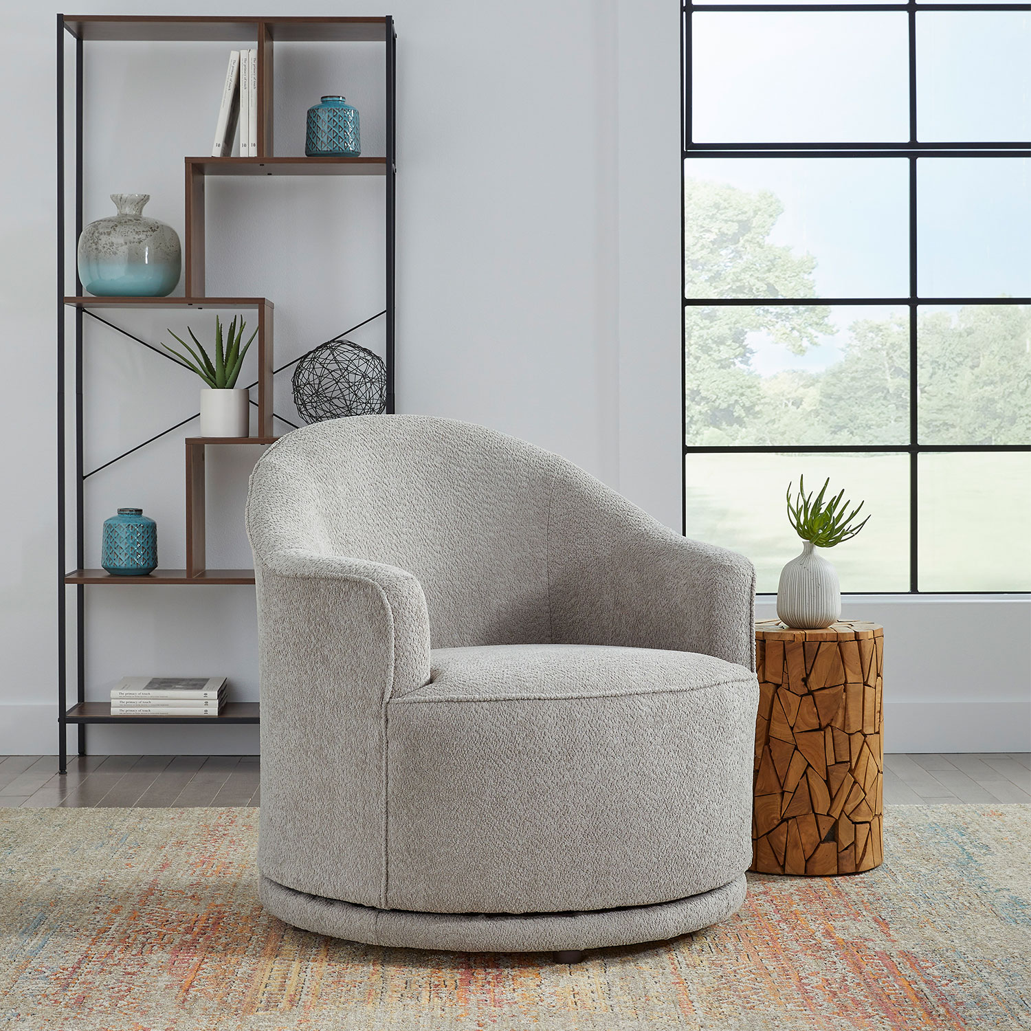 April - Swivel Barrel Chair - 2138 2138