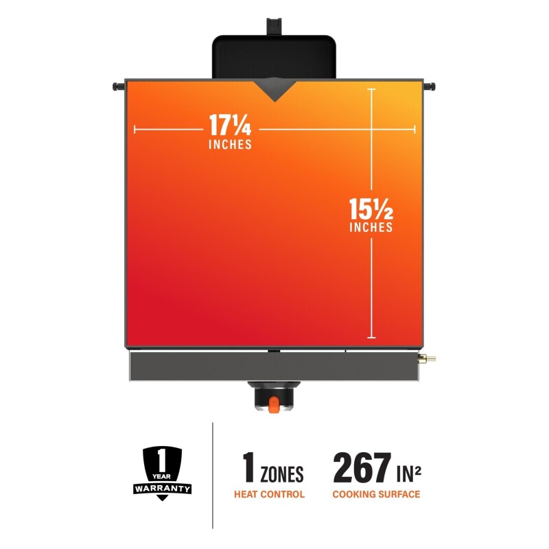 17" Tabletop Griddle with Hood 2143