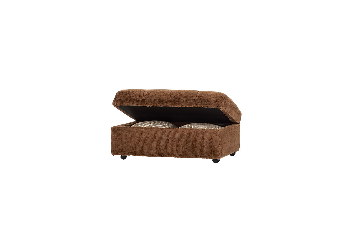 21700 Storage Ottoman Winter Camel 21700STOT04