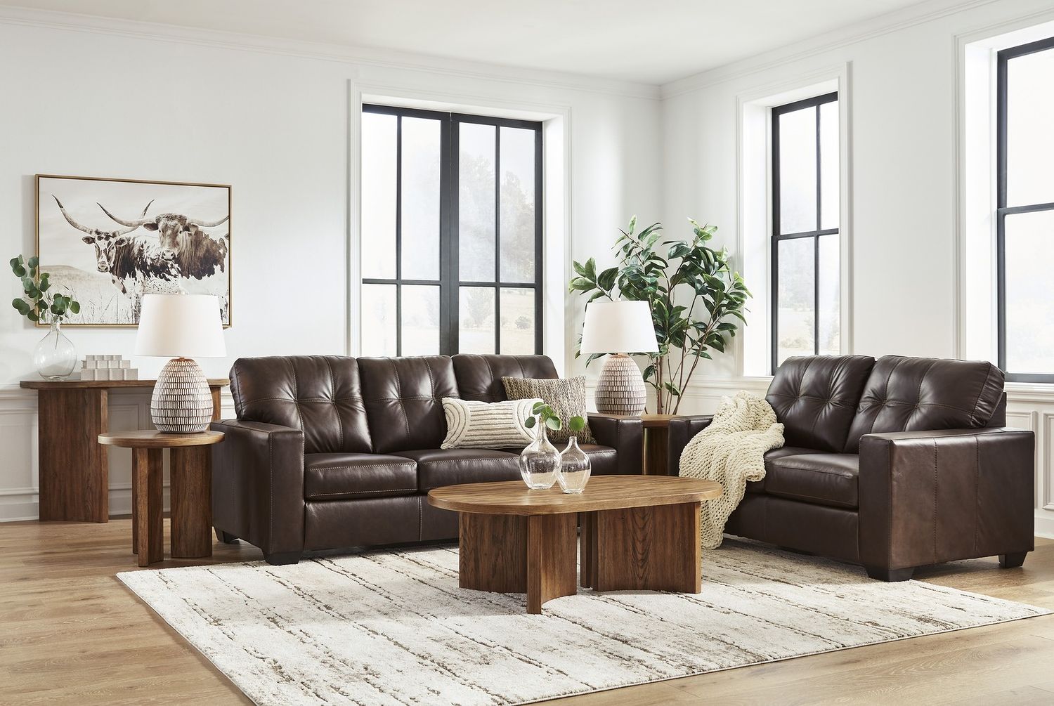 Santorine Queen Sofa Sleeper In Dark Brown 2170639