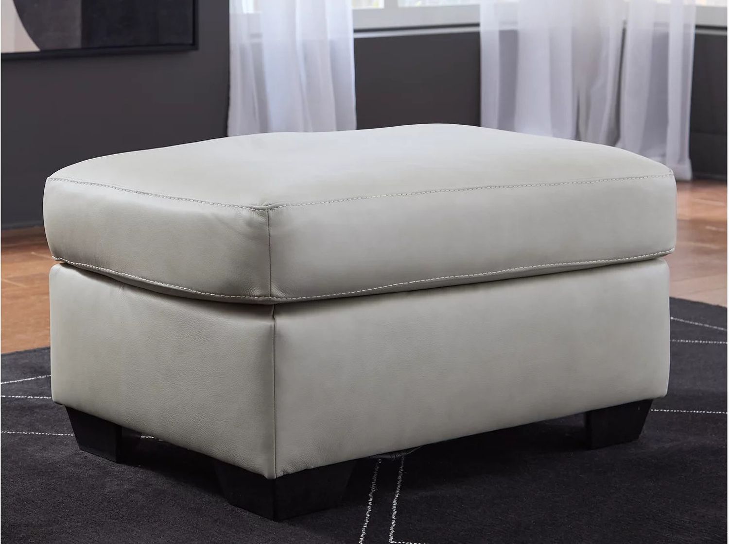 Santorine Ottoman In Bone 2170814