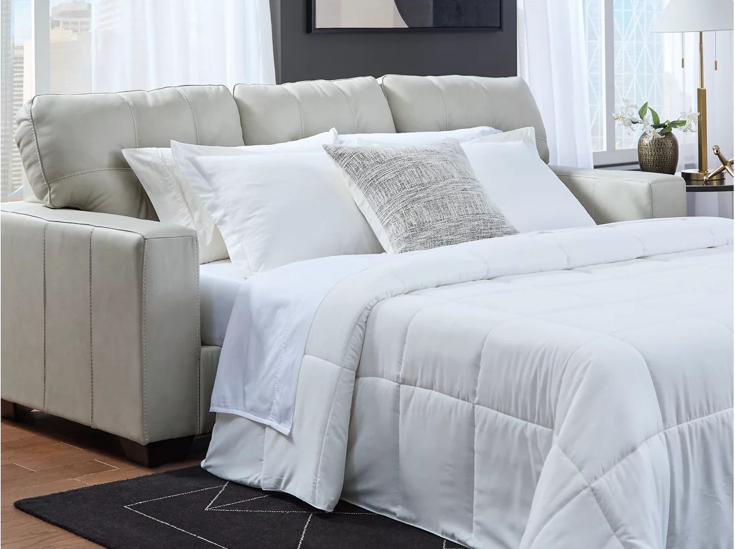 Santorine Queen Sofa Sleeper In Bone 2170839