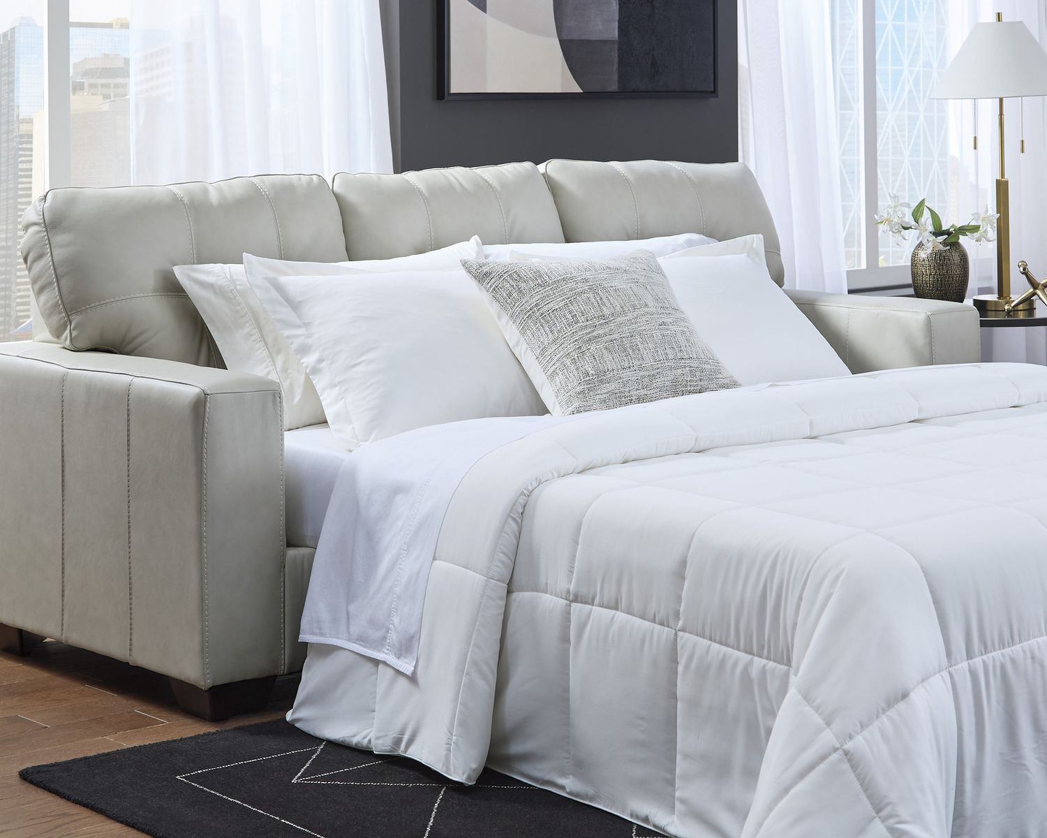 Santorine Queen Sofa Sleeper In Bone 2170839