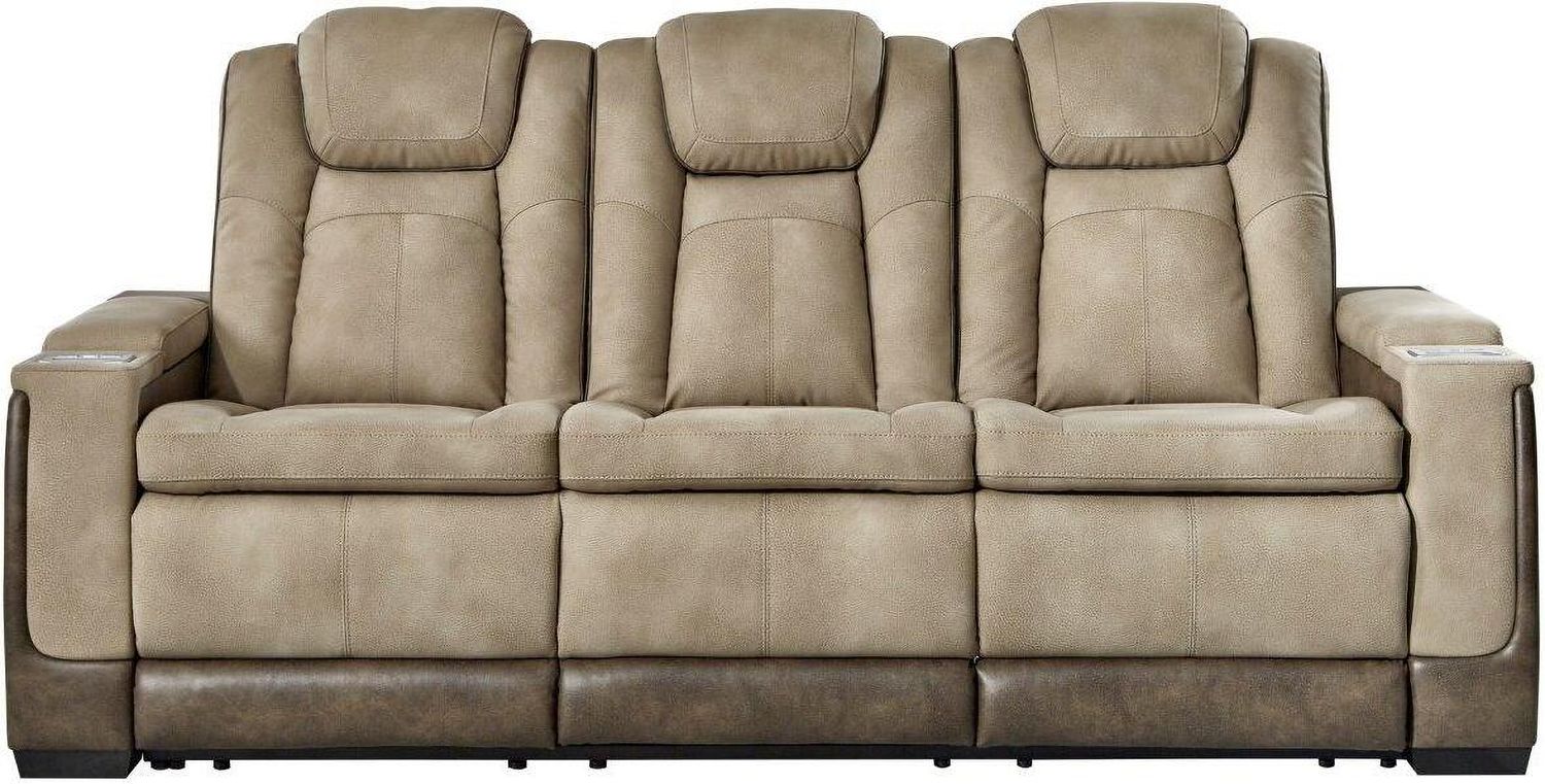 Next-Gen Durapella Power Reclining Sofa With Adjustable Headrest In Sand 2200315