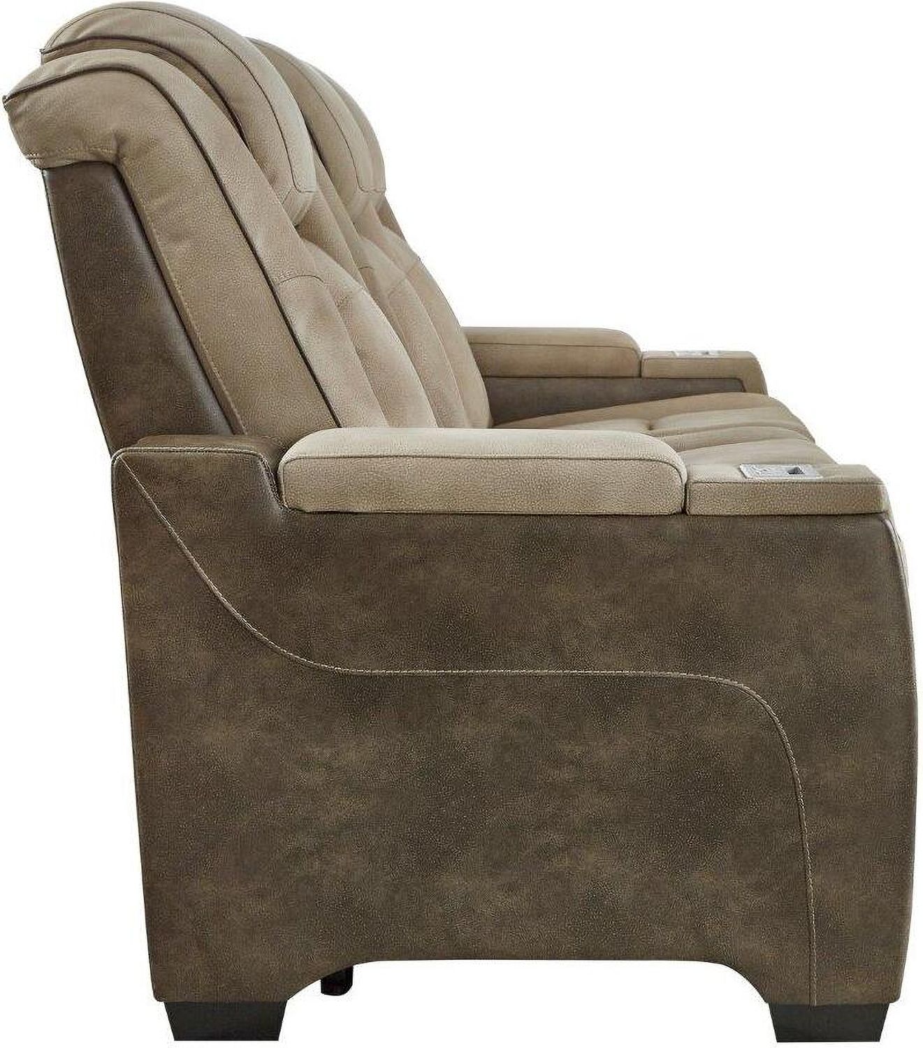 Next-Gen Durapella Power Reclining Sofa With Adjustable Headrest In Sand 2200315