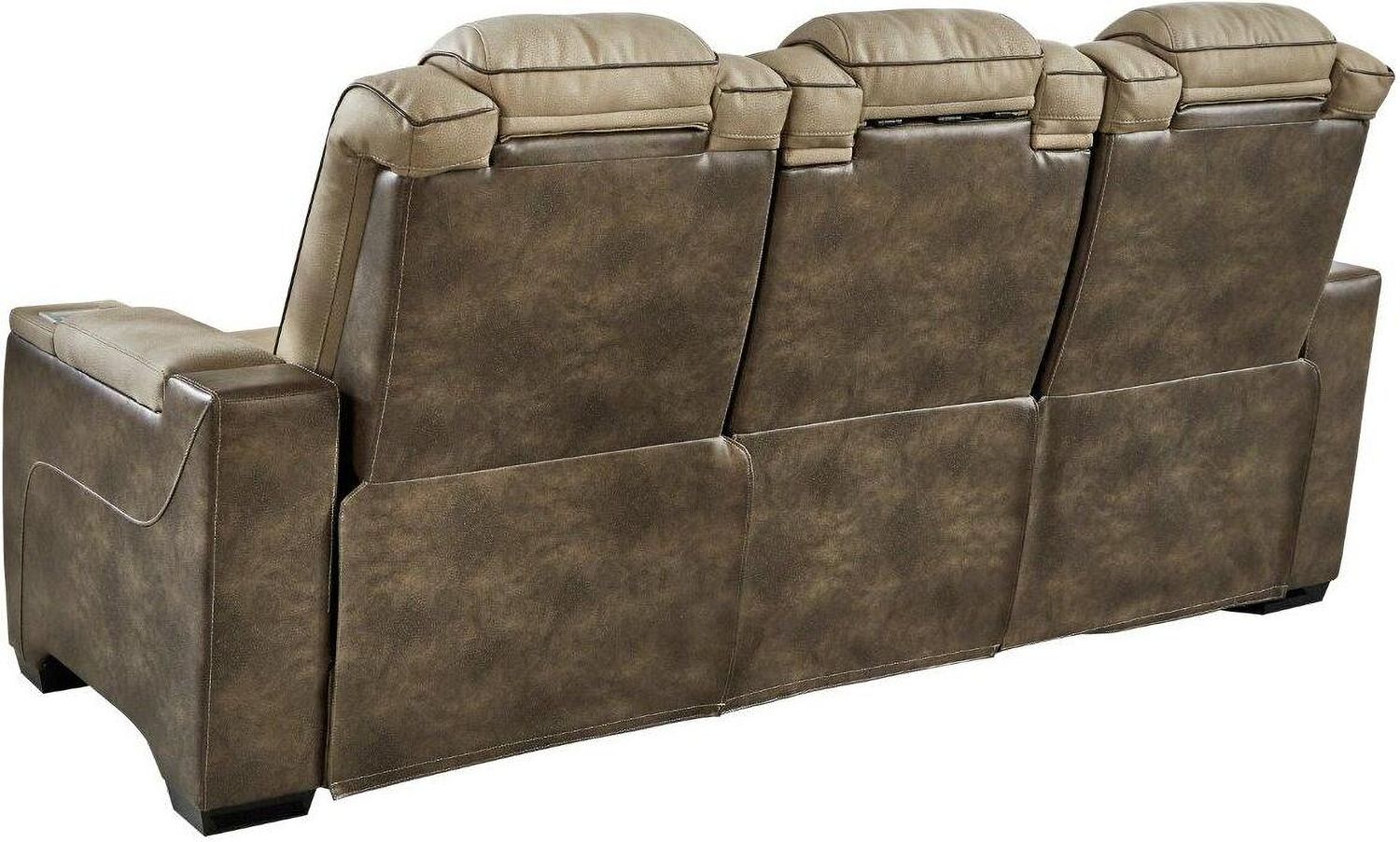 Next-Gen Durapella Power Reclining Sofa With Adjustable Headrest In Sand 2200315
