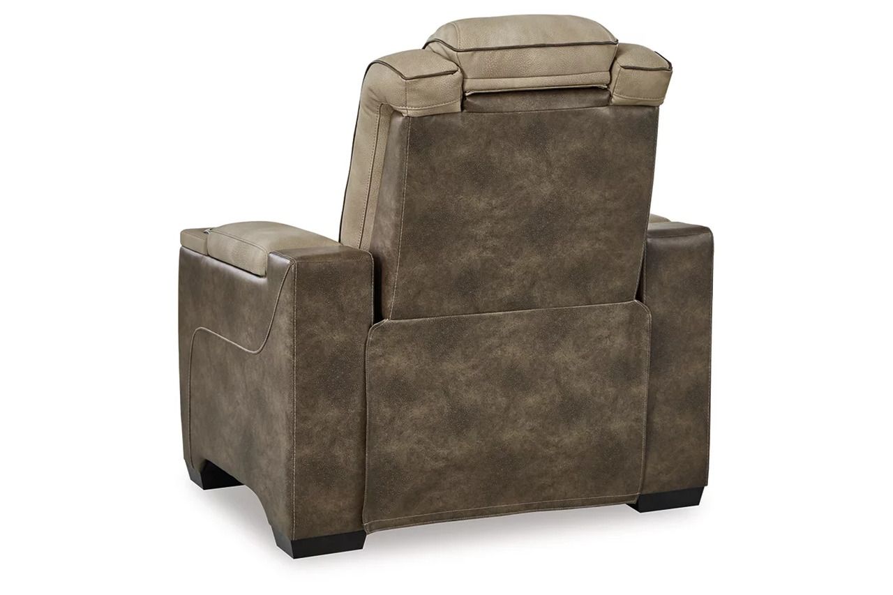 Next-Gen Durapella Power Reclining Living Room Set With Adjustable Headrest In Sand 22003U1