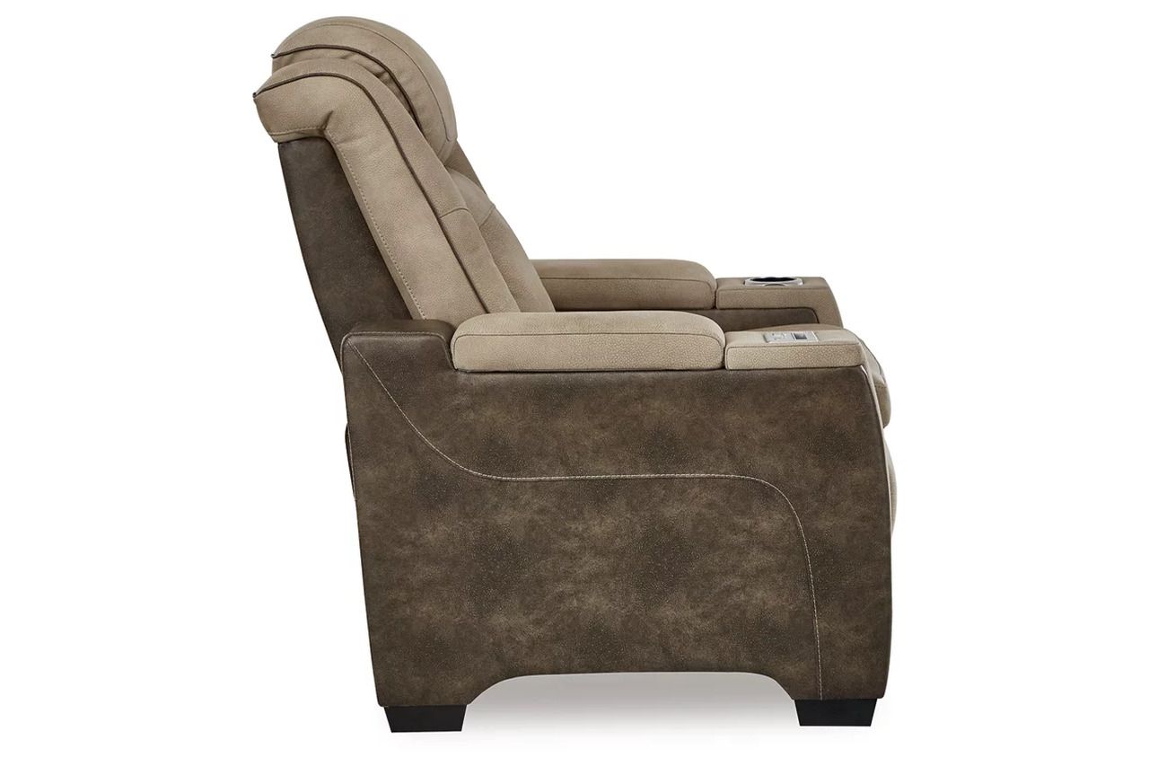 Next-Gen Durapella Power Reclining Living Room Set With Adjustable Headrest In Sand 22003U1