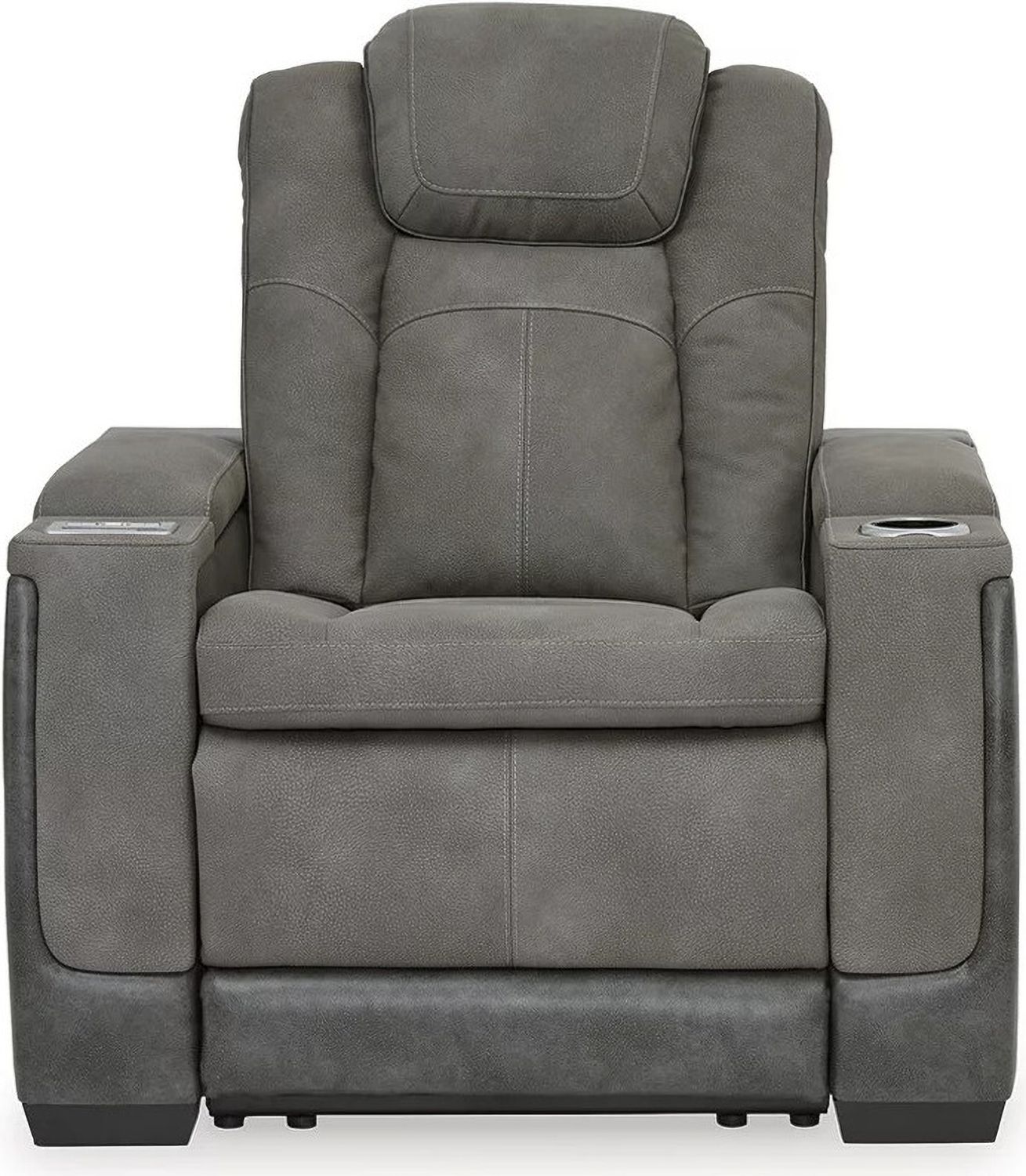 Next-Gen Durapella Power Recliner With Adjustable Headrest In Two-Tone Slate 2200413