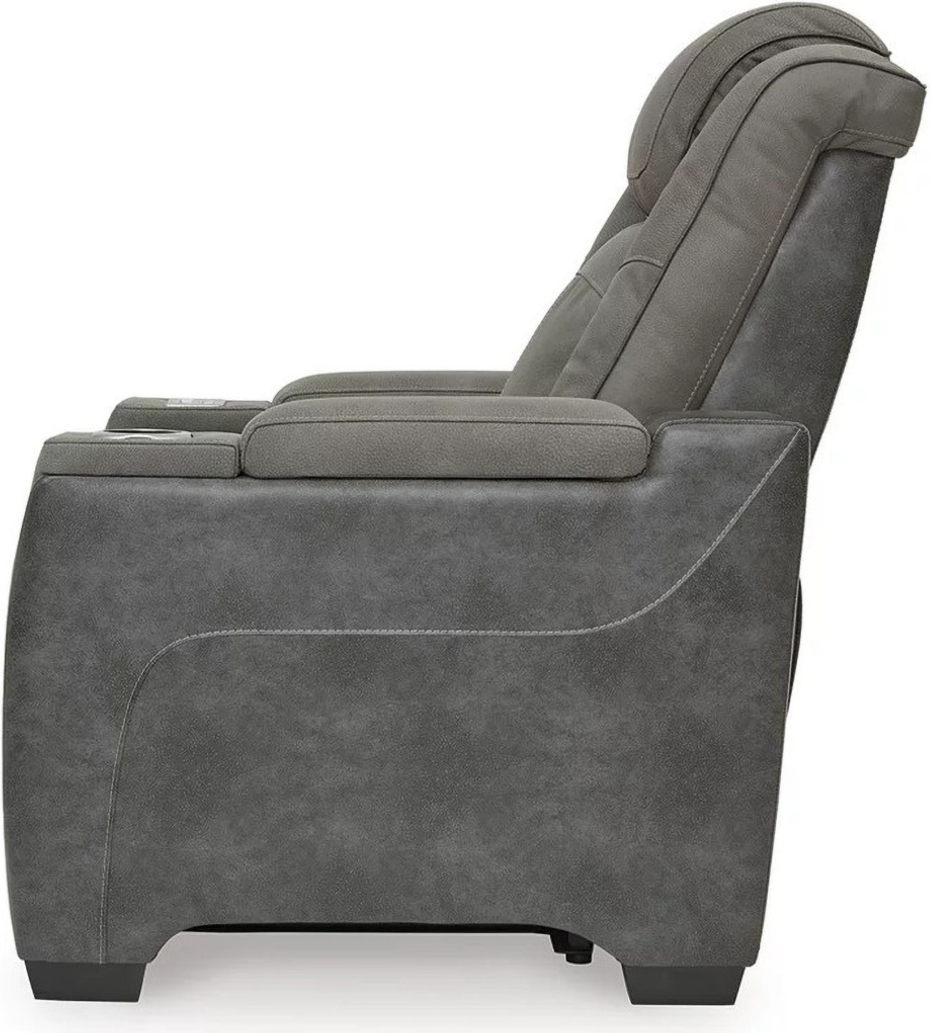 Next-Gen Durapella Power Recliner With Adjustable Headrest In Two-Tone Slate 2200413
