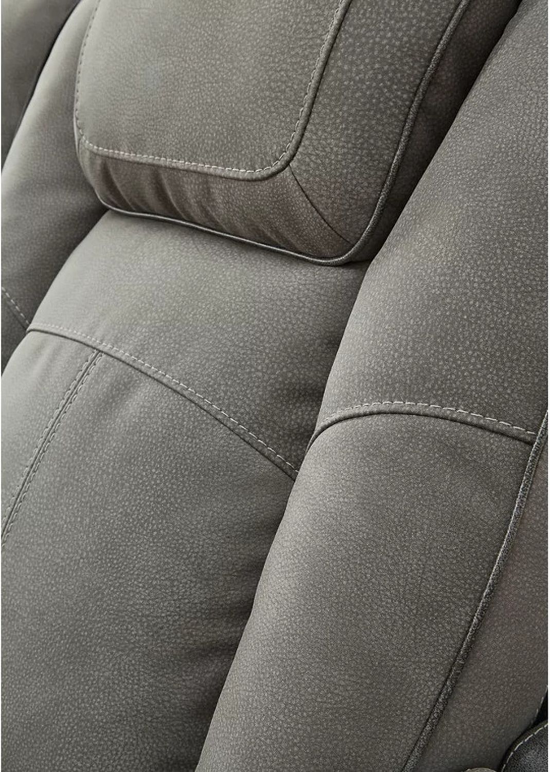 Next-Gen Durapella Power Recliner With Adjustable Headrest In Two-Tone Slate 2200413