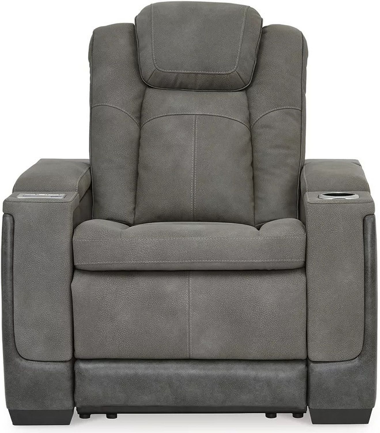 Next-Gen Durapella Power Reclining Living Room Set With Adjustable Headrest In Slate 22004S1