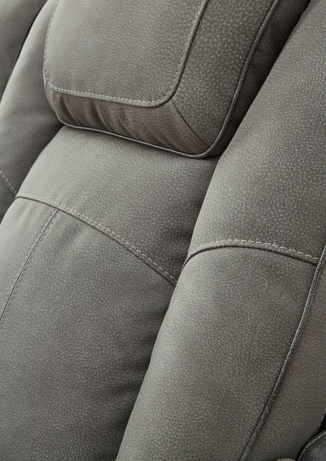 Next-Gen Durapella Power Reclining Living Room Set With Adjustable Headrest In Slate 22004S1