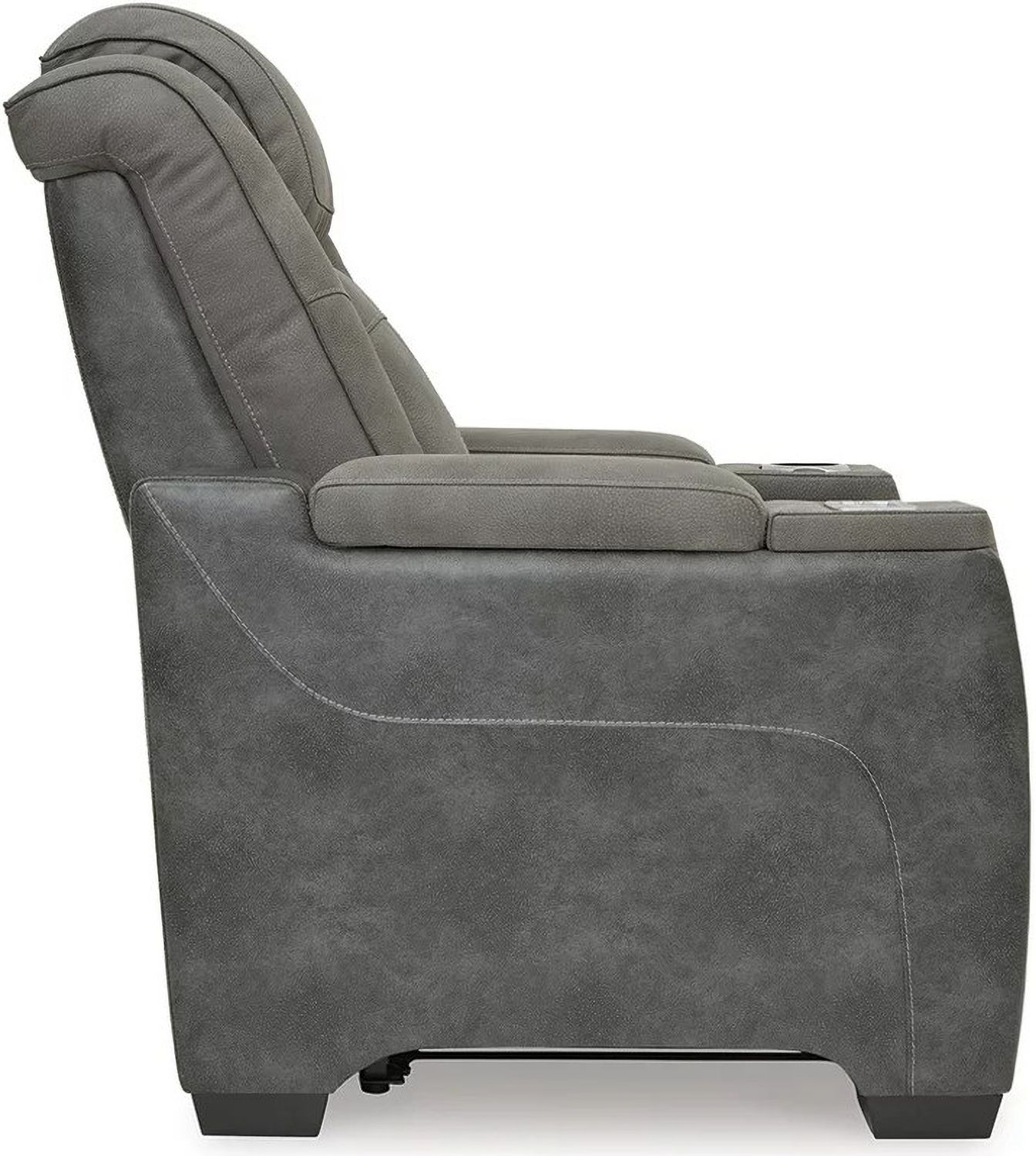 Next-Gen Durapella Power Reclining Living Room Set With Adjustable Headrest In Slate 22004S1
