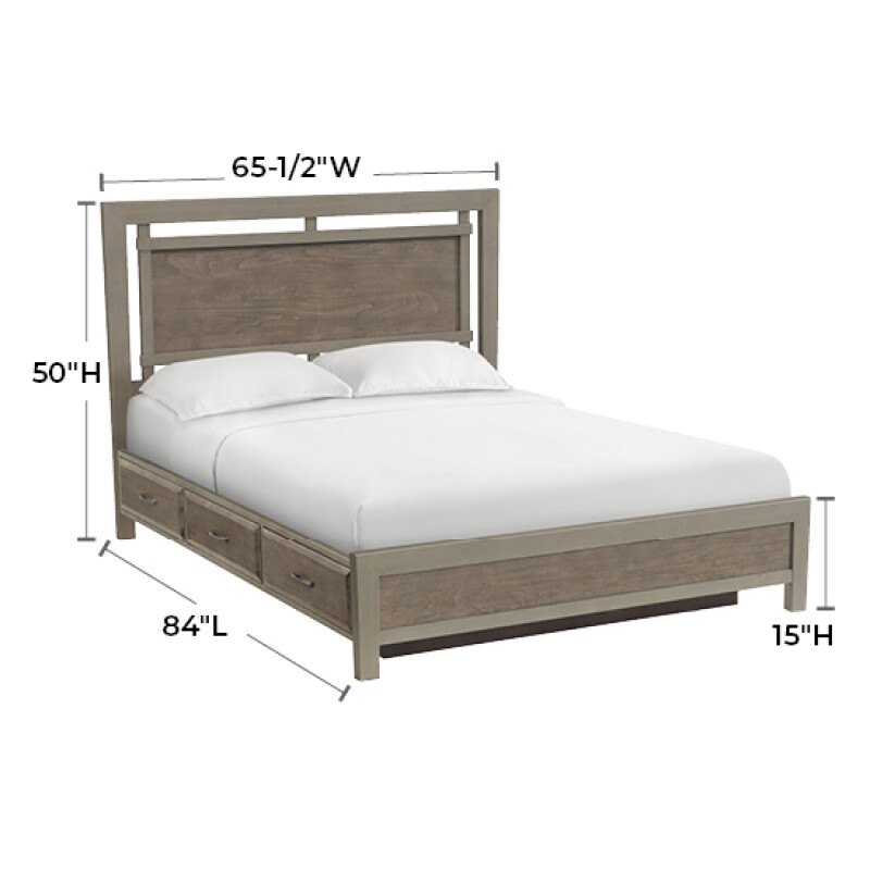 Ellison Queen Panel Storage Bed 2218AST