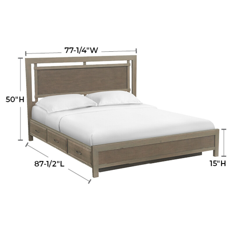 Ellison Cal-king Panel Storage Bed 2225AST