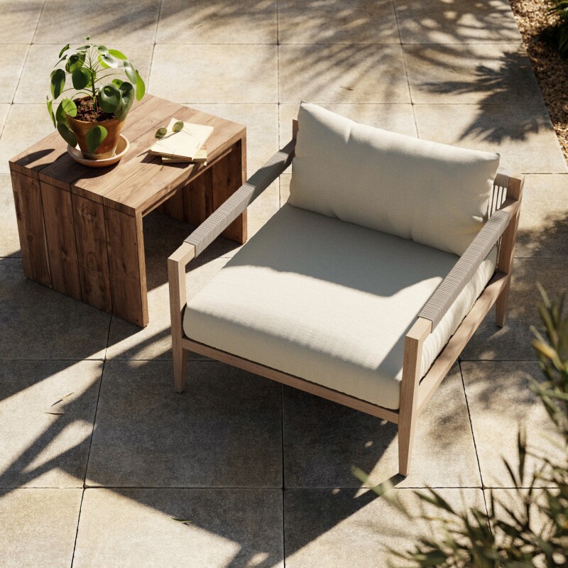 Sherwood Outdoor Chair, Washed Brown - 223203-019 223203019