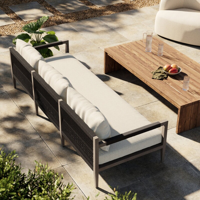Sherwood Outdoor Sofa, Weathered Grey - 223340-019 223340019
