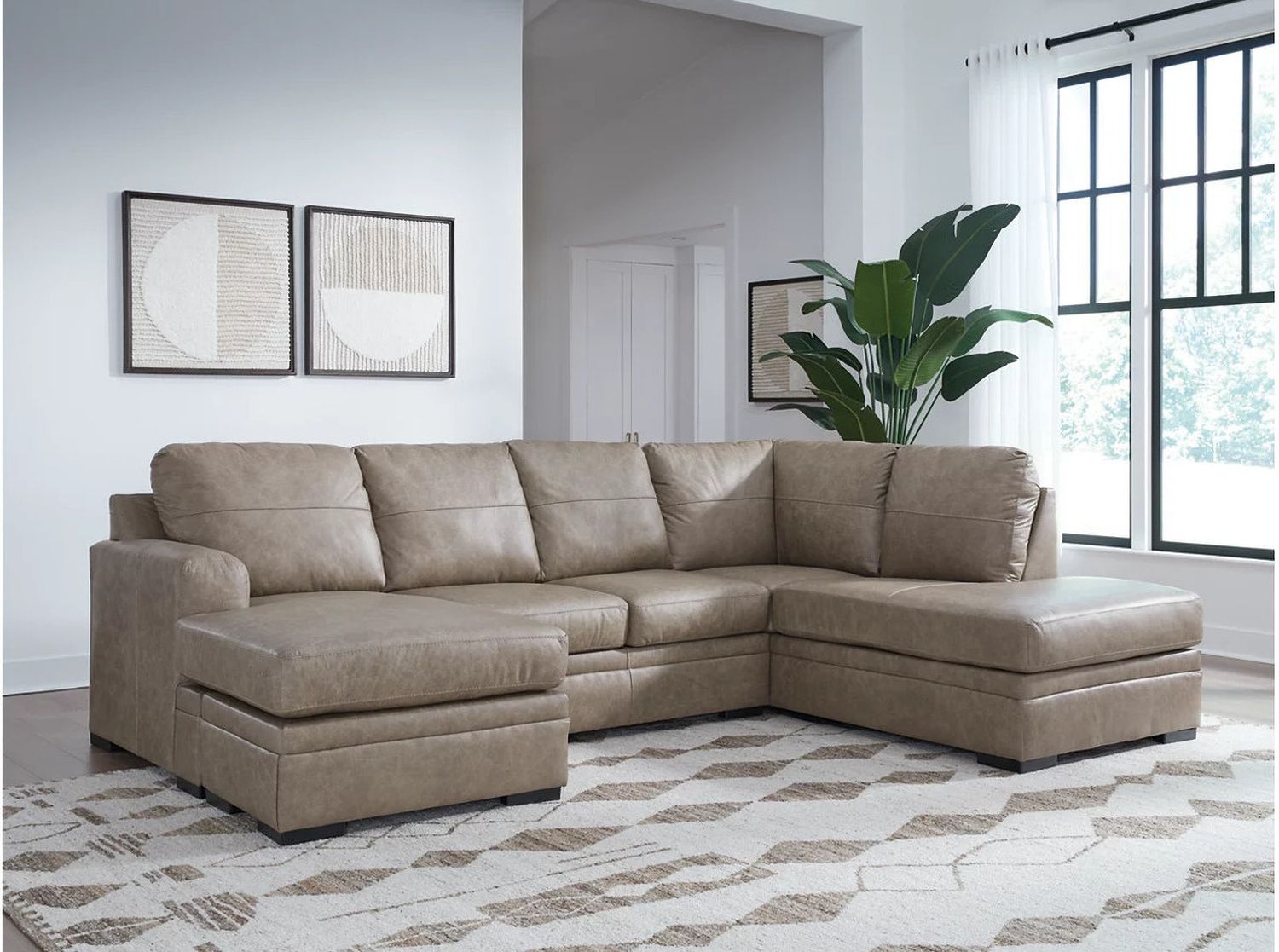 Amuleto 2-Piece Sectional with Chaise In Desert 22405S1