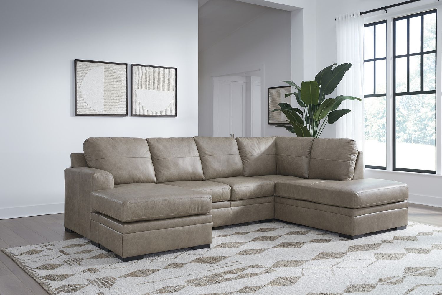 Amuleto 2-Piece Sectional with Chaise In Desert 22405S1