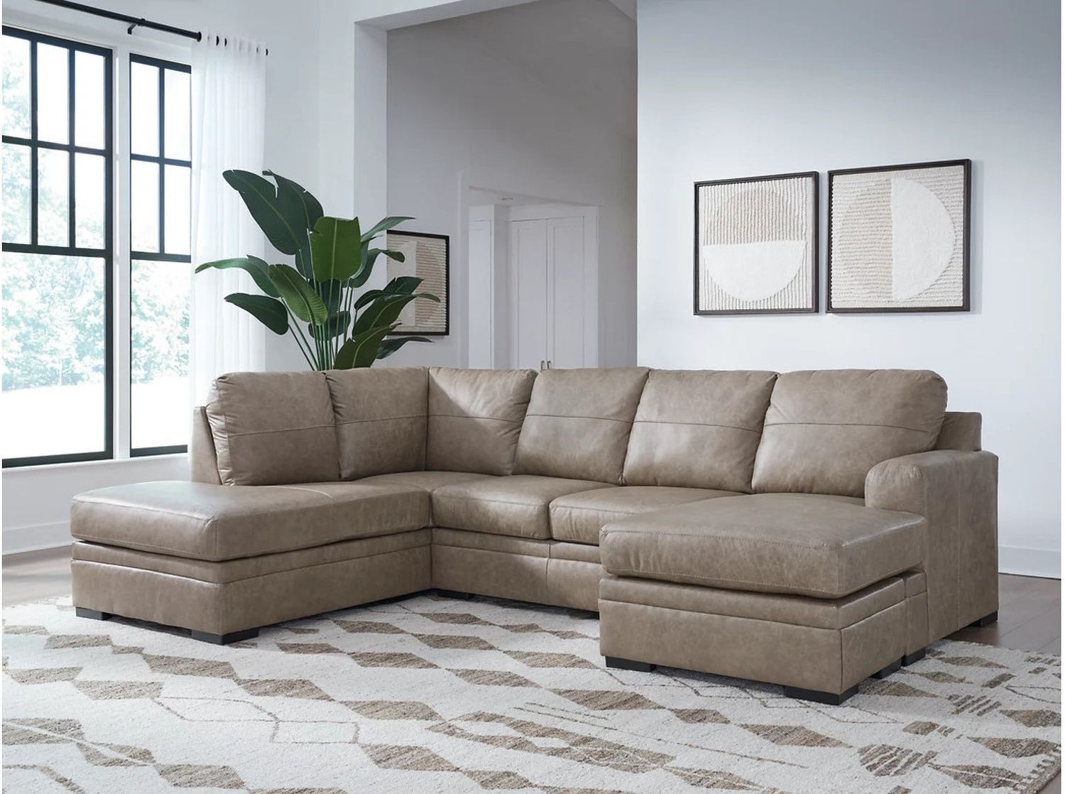 Amuleto 2 Piece Sectional with Chaise In Desert 22405S2