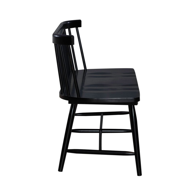 Capeside Cottage Spindle Back Dining Bench - Black (RTA) 224C4000BB