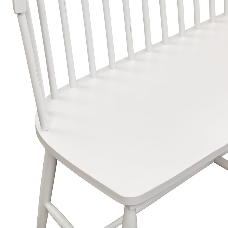 Capeside Cottage Spindle Back Dining Bench - White (RTA) 224C4000BW