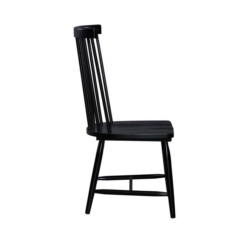 Capeside Cottage Spindle Back Side Chair - Black (RTA) 224C4000SB