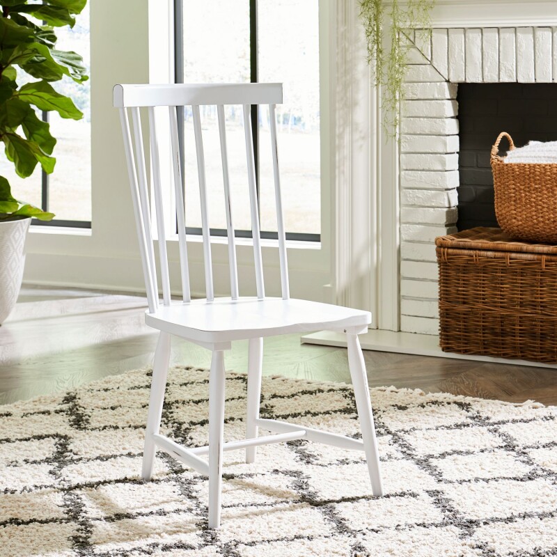 Capeside Cottage Spindle Back Side Chair - White (RTA) 224C4000SW