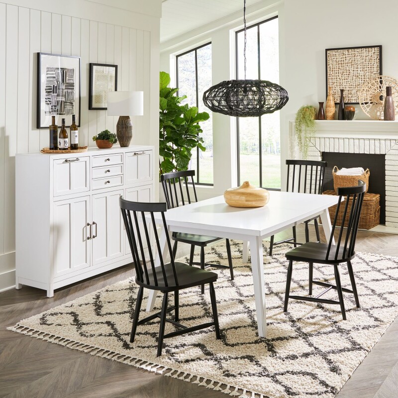 Capeside Cottage 5 Piece Rectangular Table Set 224CD5RLS