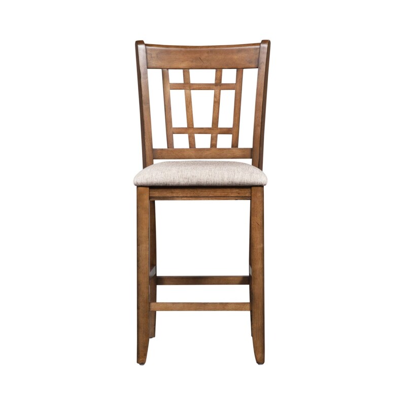 Santa Rosa 24 Inch Lattice Back Counter Chair 227B920124