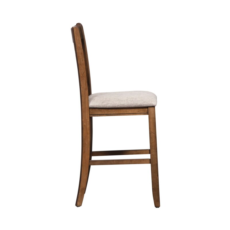 Santa Rosa 24 Inch Lattice Back Counter Chair 227B920124