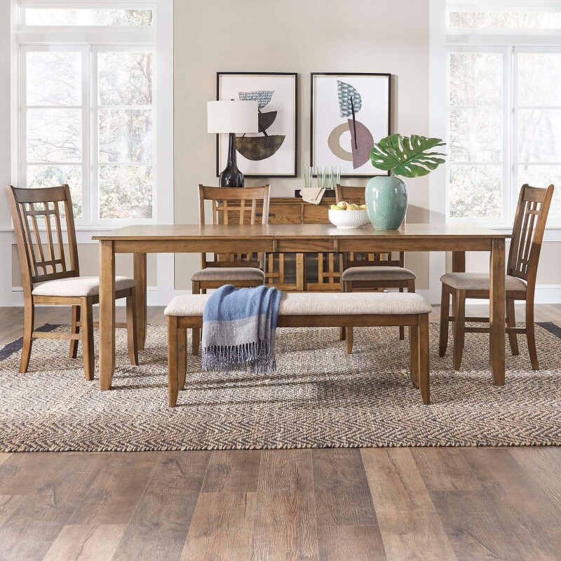 Santa Rosa 6 Piece Rectangular Table Set 227CD6RTS
