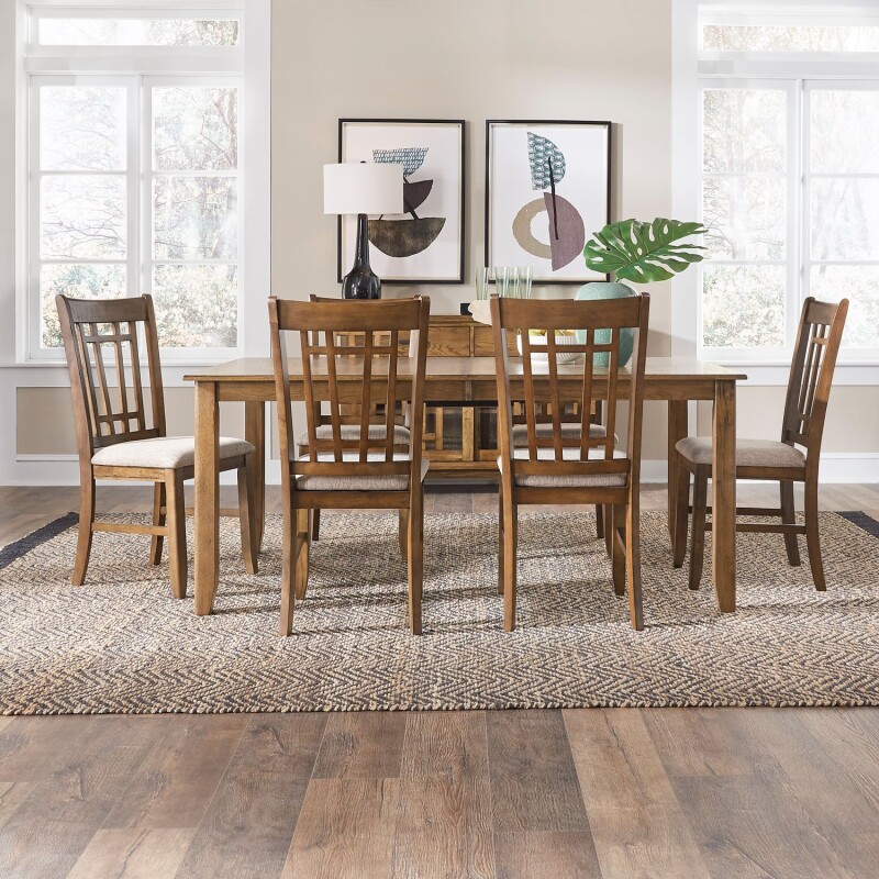 Santa Rosa 7 Piece Rectangular Table Set 227CD7RLS