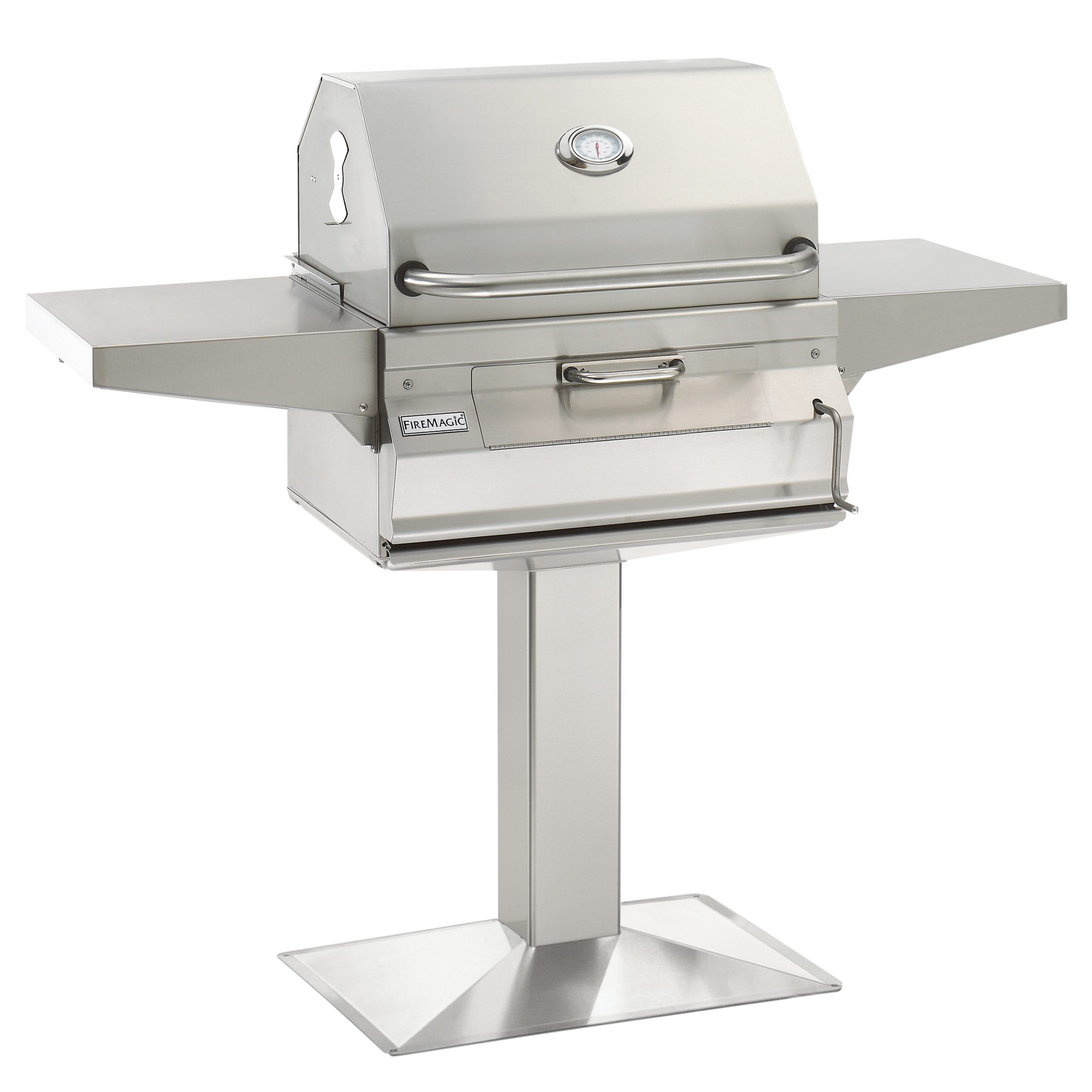 Charcoal Patio Post Mount Grill 22SC01CP6